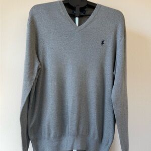 Polo Ralph Lauren Gray V-Neck Sweater